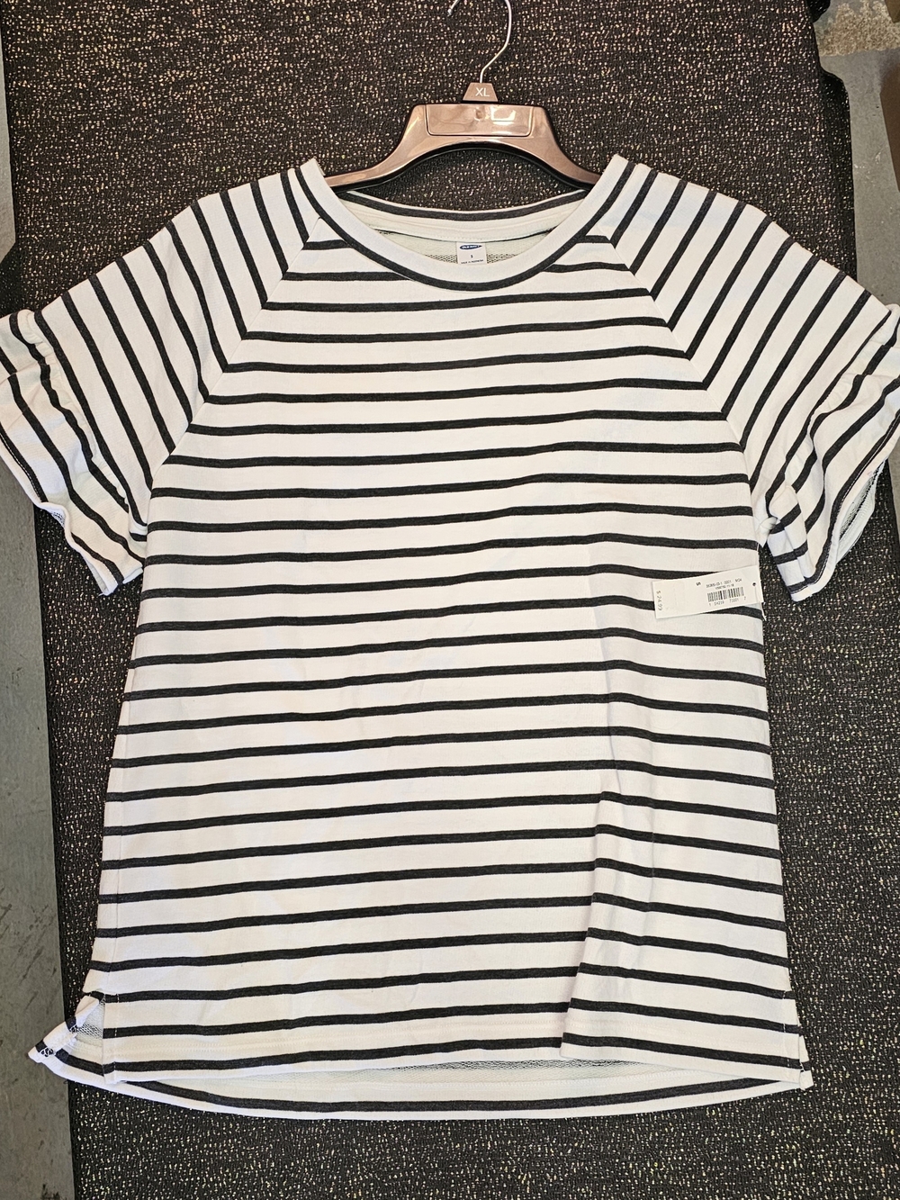 Old Navy Striped Tee - Black & White